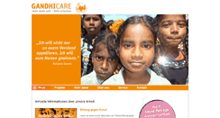 Desktop Screenshot of gandhicare.org